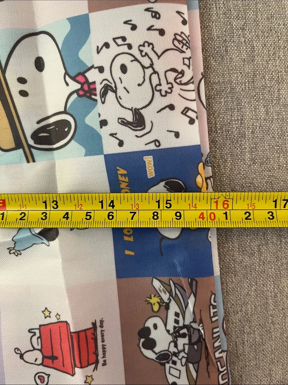 Snoopy ReusableTote Bag in Pastel Multi-Color
